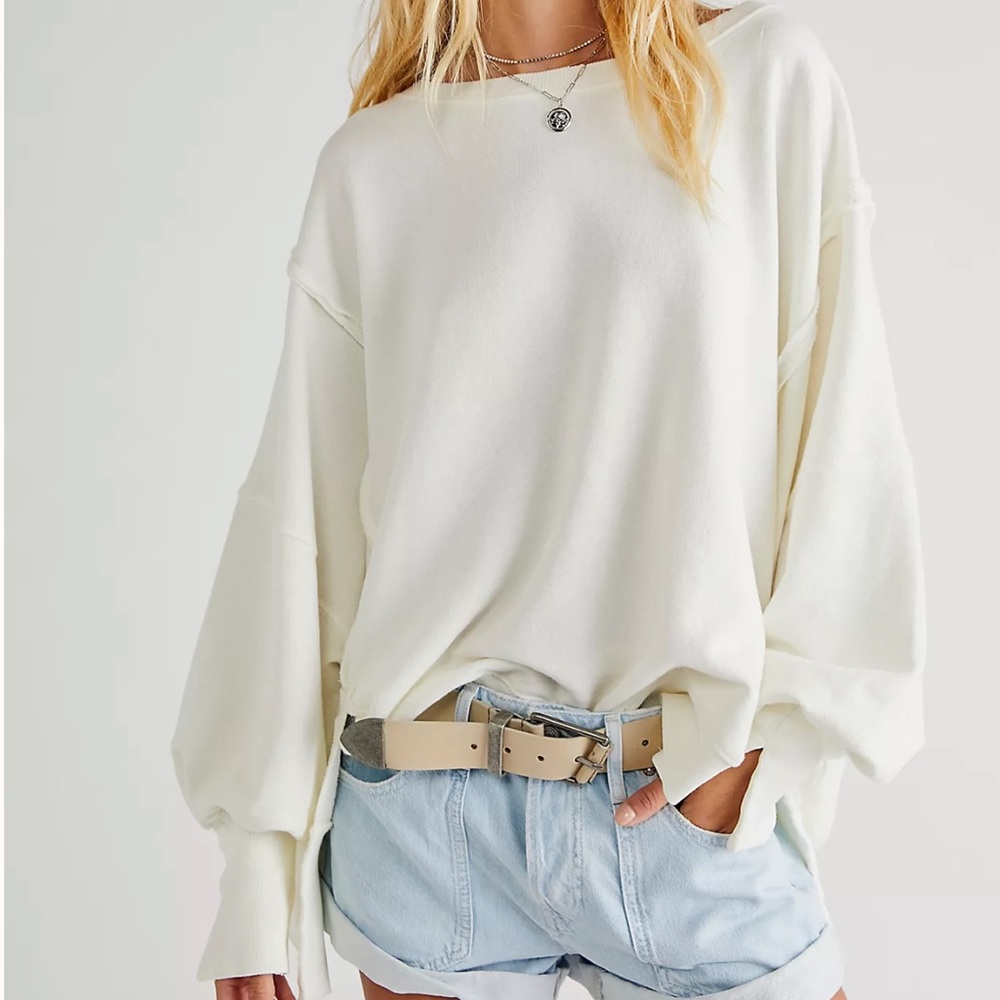 Free People We The Free Camden Sweatshirt Size Small